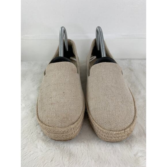 ESPRIT Women’s Carina Tan Canvas Slip-On Espadrille Shoes Size 8M - Picture 2 of 10